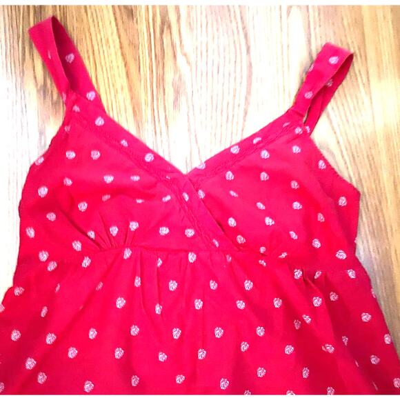 Women’s Faded Glory Size Medium (8-10) Red Handcuff Tank Spaghetti Strap - Picture 4 of 7